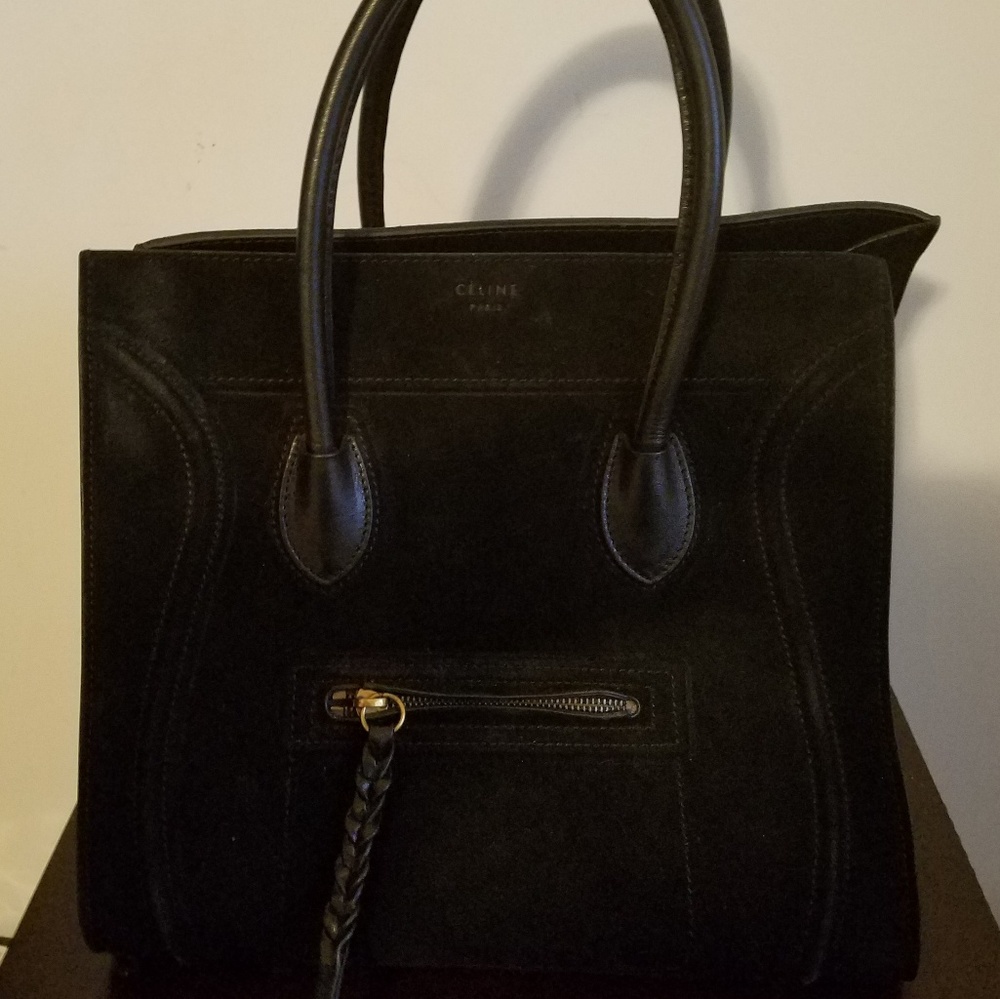 Celine Black Suede Phantom
